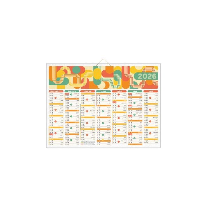 Calendrier Air du temps 40,5x55cm PAPAIRDUTEMPS BOUCHUT GRANDREMY