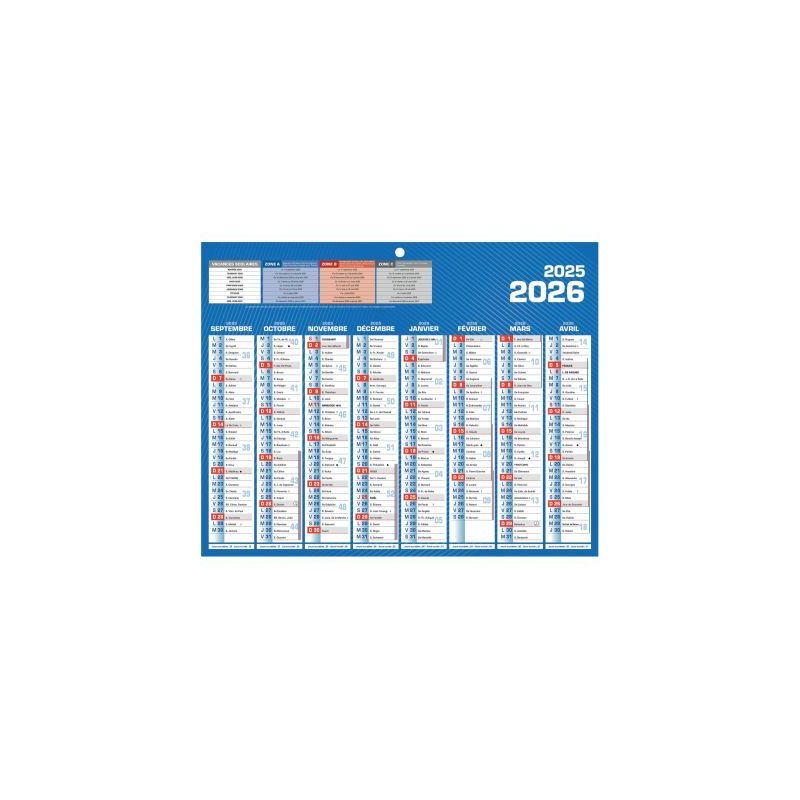Achetez Calendrier 8 mois sur chaque face 21 x 26,5 cm PAPCLAS16MINI pas cher sur Ma Rentrée Scolai.. Achetez Calendrier 8 mois sur chaque face 21 x 26,5 cm PAPCLAS16MINI pas cher sur Ma Rentrée Scolai..