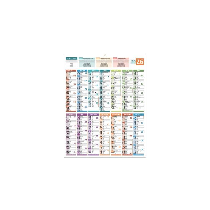 Achetez Calendrier 14mois Carte de France 55x43cm PAPCARTEFRANCE BOUCHUT GRANDREMY pas cher sur Ma R..