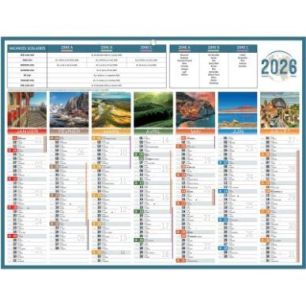 Achetez Calendrier semestriel 7 mois par face Planète 32x42cm PAPPLANETEMED BOUCHUT GRANDREMY pas c..