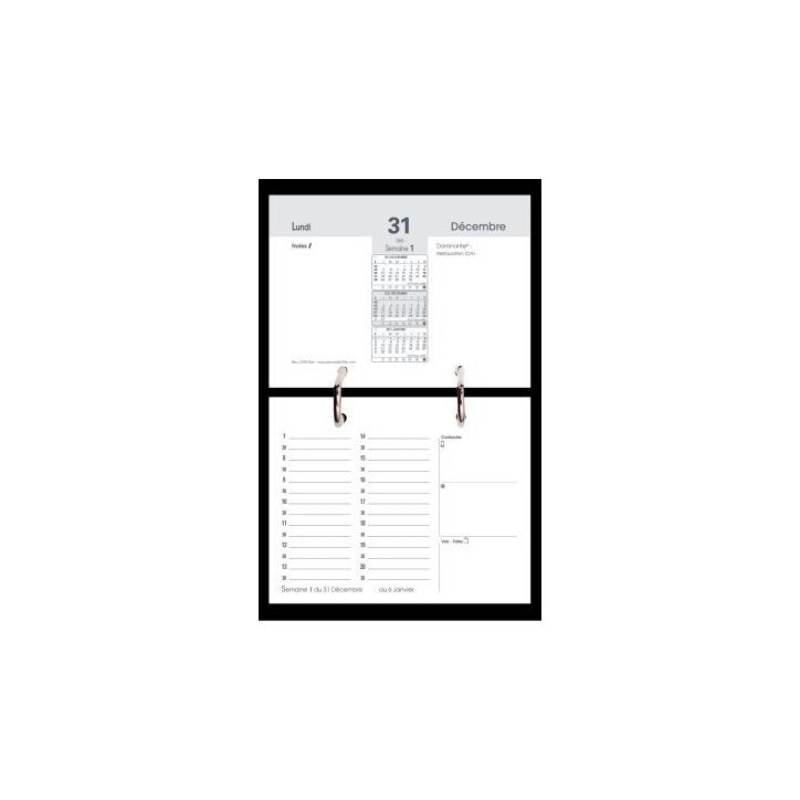 Bloc éphéméride 100% plan 033001Q QUO VADIS