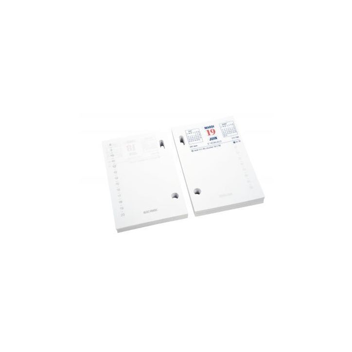 Bloc 372 feuillets éphéméride date à  droite 31121E