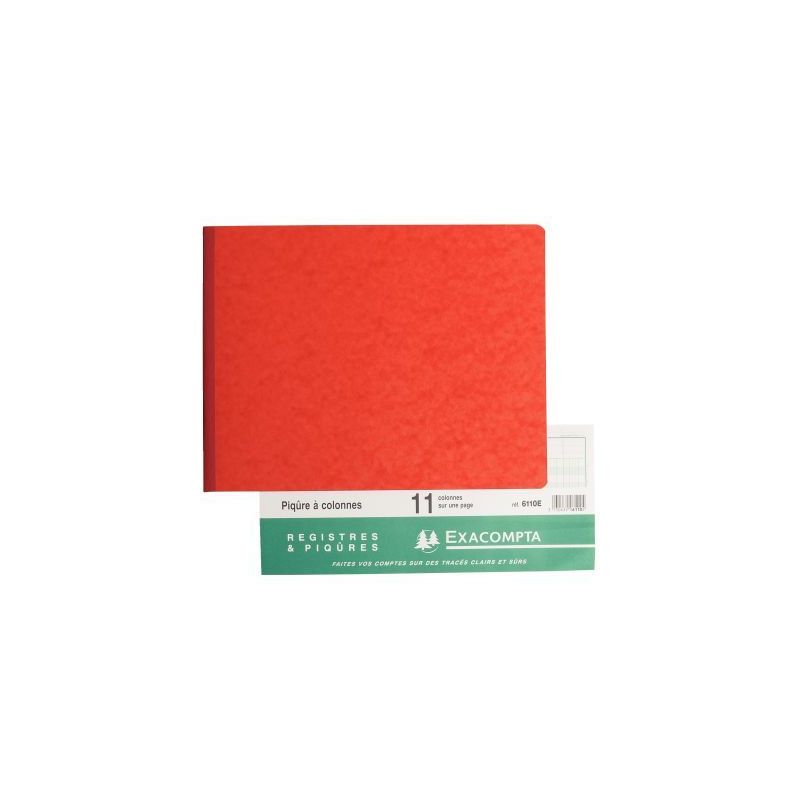 Achetez Piqûre 80 pages 11 colonnes sur 1 page format 32 x 25 cm à l'italienne 6110E EXACOMPTA pas..