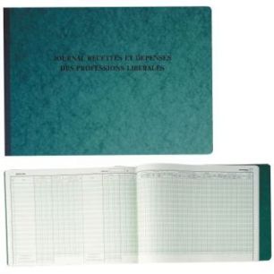 Piqûre de 80 pages recettes et dépenses des professions libérales 9620E EXACOMPTA