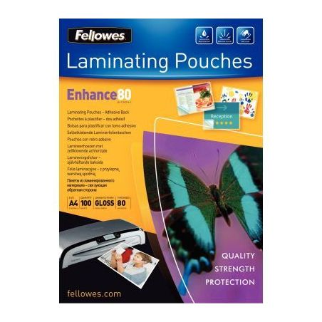 Achetez FELLOWES Pack de 100 pochettes A3 dos adhésif 80 microns 5302302 pas cher sur Ma Rentrée S..