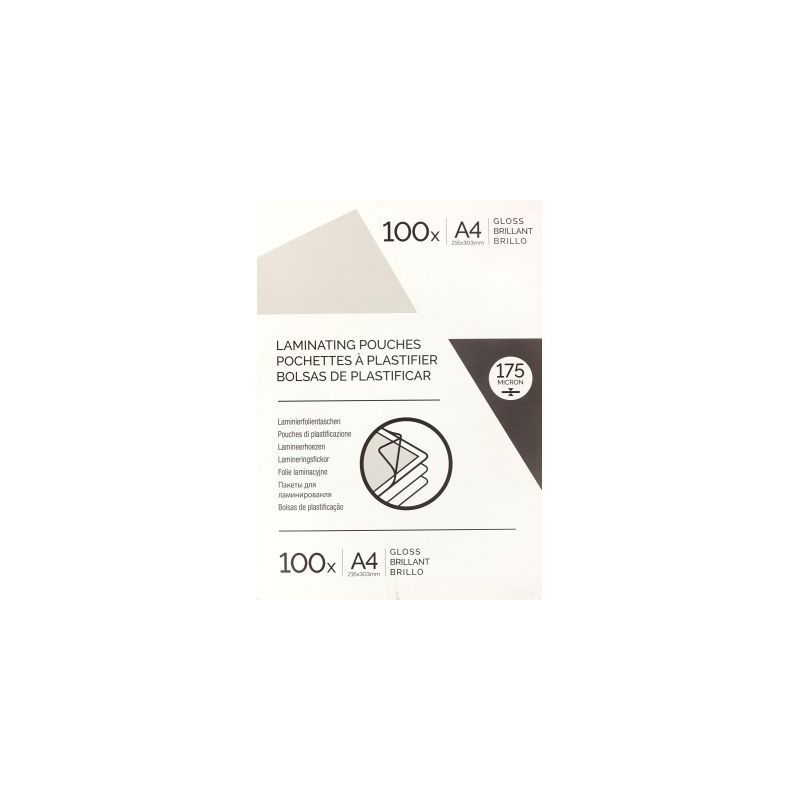 Achetez Boite de 100 pochettes à plastifier format 216x303mm pour document A4 ép 175µ 6910701 BUD..