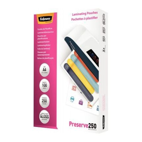 Achetez FELLOWES Pack de 100 pochettes A4 250 microns 5401802 pas cher sur Ma Rentrée Scolaire