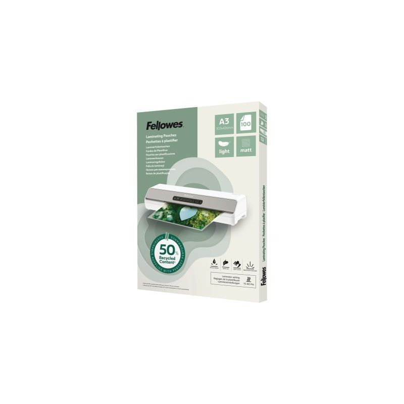 Achetez Boîte de 100 pochettes de plastification mates A3 80 microns 100143436 FELLOWES pas cher su.. Achetez Boîte de 100 pochettes de plastification mates A3 80 microns 100143436 FELLOWES pas cher su..
