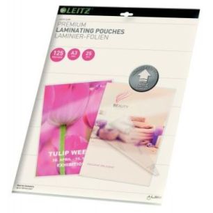 Achetez Paquet de 25 pochettes pour plastification à chaud Leitz Ilam UDT A3 125µ 74890000 LEITZ p..