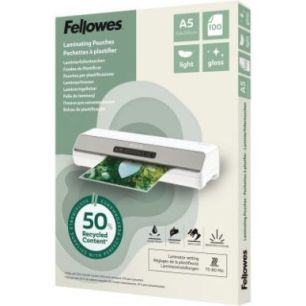 Boîte de 100 pochettes de plastification brillantes A5 80 microns 100143440 FELLOWES Boîte de 100 pochettes de plastification brillantes A5 80 microns 100143440 FELLOWES