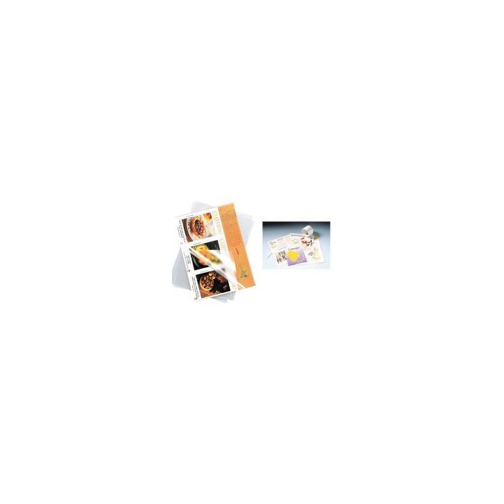 IBICO Pack de 100 pochettes de plastification brillantes A4, 125 microns 627318