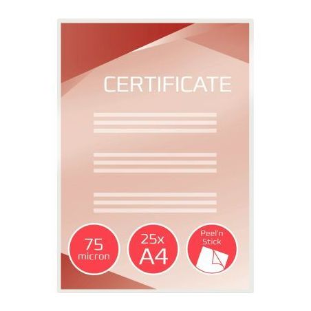 Achetez Paquet de 25 pochettes de plastification GBC Peel'n Stick 3747527 GBC ACCO pas cher sur Ma R..