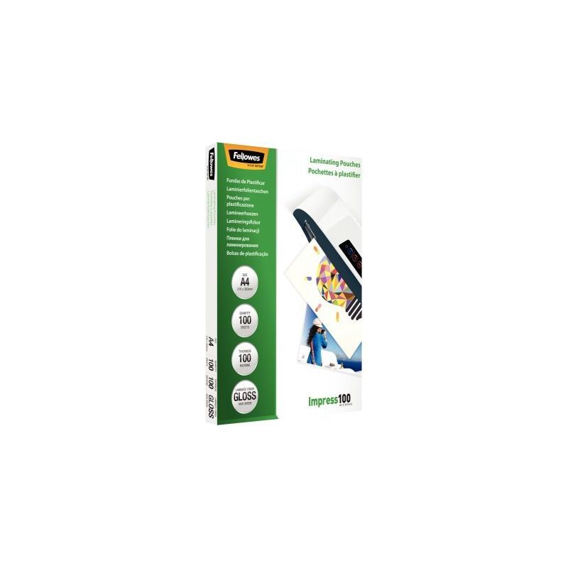 Achetez Boîte de 100 pochettes de plastification A4 100 microns 5351111 FELLOWES pas cher sur Ma Re..