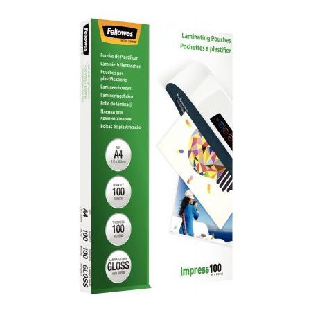 Achetez Boîte de 100 pochettes de plastification A4 100 microns 5351111 FELLOWES pas cher sur Ma Re..