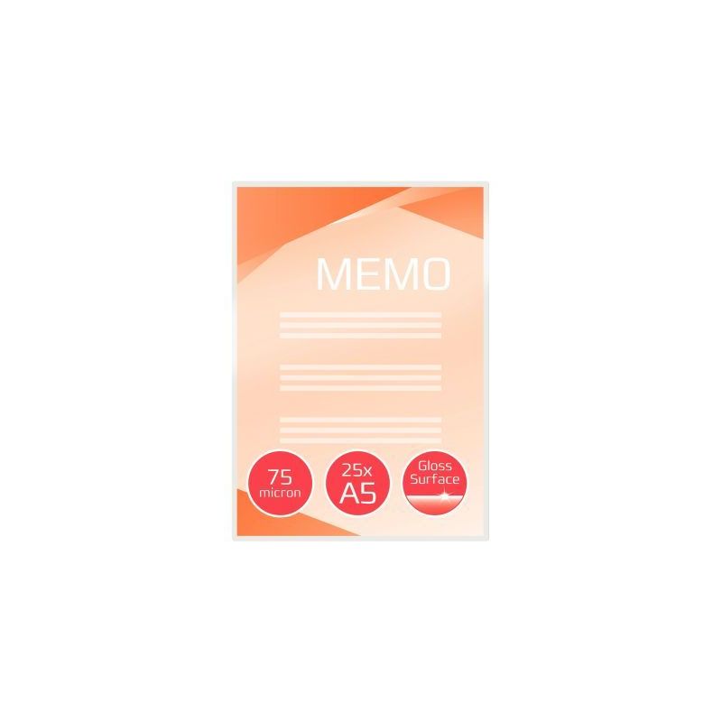 Achetez Paquet de 25 pochettes de plastification A5 75µ 3740483 GBC ACCO pas cher sur Ma Rentrée S..