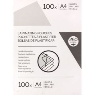 Achetez Boite de 100 pochettes à plastifier format 216x303mm pour document A4 ép 250µ 6910801 FEL..