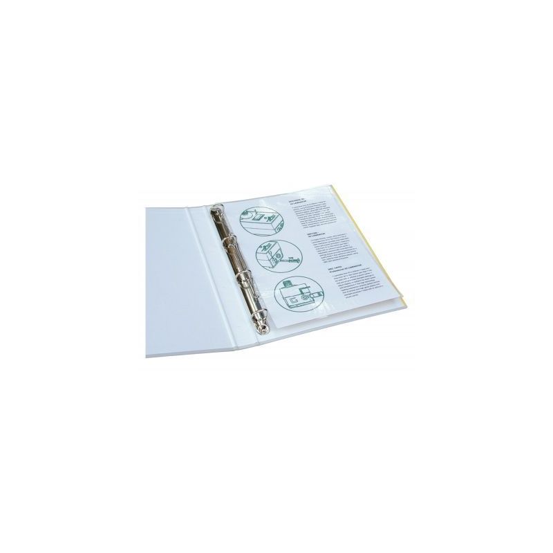 Achetez FELLOWES Pack de 100 pochettes pré perforées brillantes A4 80 microns 5452502 pas cher sur..