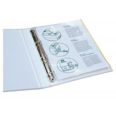 Achetez FELLOWES Pack de 100 pochettes pré perforées brillantes A4 80 microns 5452502 pas cher sur..