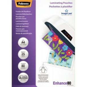 Achetez Pack de 25 pochettes  à plastifier A4 80 microns 5396205 FELLOWES pas cher sur Ma Rentrée ..