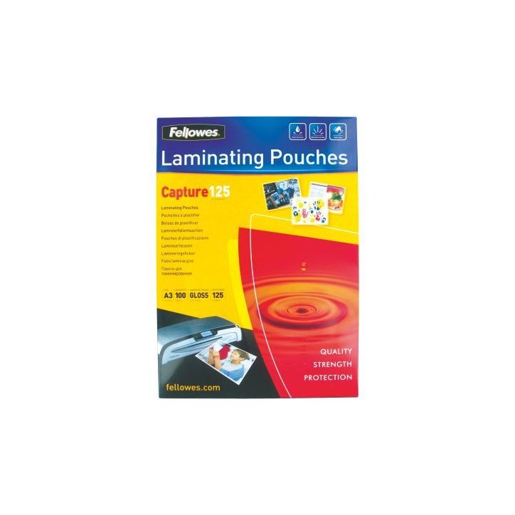Boite de 100 pochettes à plastifier format 303x426mm pour document A3 ép 125µ 6003401 BUDGET