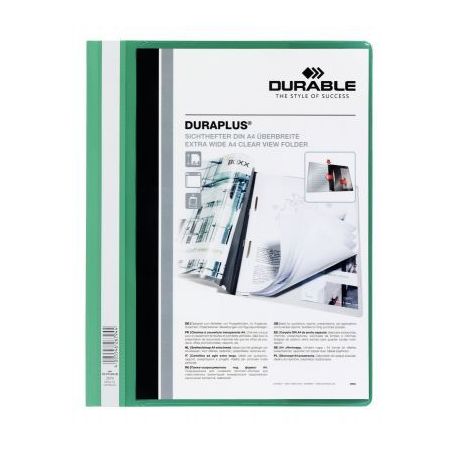 Achetez Chemise personnalisable à lamelle DURAPLUS format A4 : 21x29,7cm vert 2579-05 DURABLE pas..
