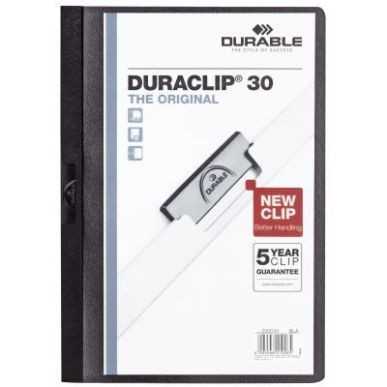 Achetez Chemise de présentation à clip Duraclip Format A4 dos 3 mm  noir 2200-01 DURACLIP DURABLE ..