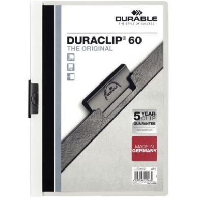 Achetez Paquet de 5 chemises DURACLIP 6mm blanc 223802 DURACLIP DURABLE pas cher sur Ma Rentrée Sco..