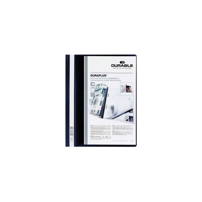 Achetez Chemise personnalisable à lamelle DURAPLUS format A4 : 21x29,7cm   noir 2579-01 DURABLE pas..