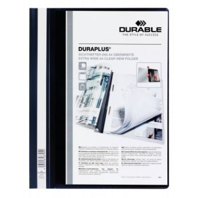 Achetez Chemise personnalisable à lamelle DURAPLUS format A4 : 21x29,7cm   noir 2579-01 DURABLE pas..