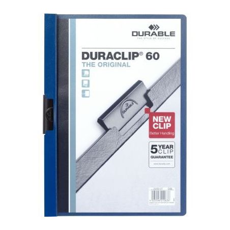 Achetez Paquet de 5 chemises DURACLIP 6mm bleu foncé 223807 DURACLIP DURABLE pas cher sur Ma Rentrî.