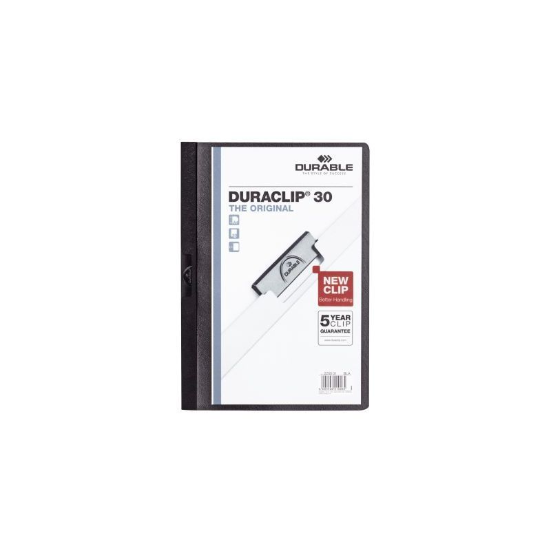 Achetez Chemise de présentation à clip Duraclip Format A4 dos 6 mm noir 2209-01 DURACLIP DURABLE .. Achetez Chemise de présentation à clip Duraclip Format A4 dos 6 mm noir 2209-01 DURACLIP DURABLE ..