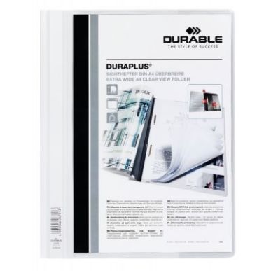 Achetez Chemise personnalisable à lamelle DURAPLUS. format A4 : 21x29,7, cm blanc 2579-02 DURABLE p..
