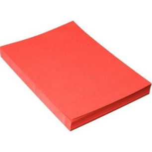 Paquet de 100 couvertures grain cuir brillant rouge 8005291
