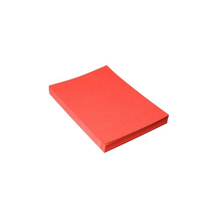 Paquet de 100 couvertures grain cuir brillant rouge 8005291