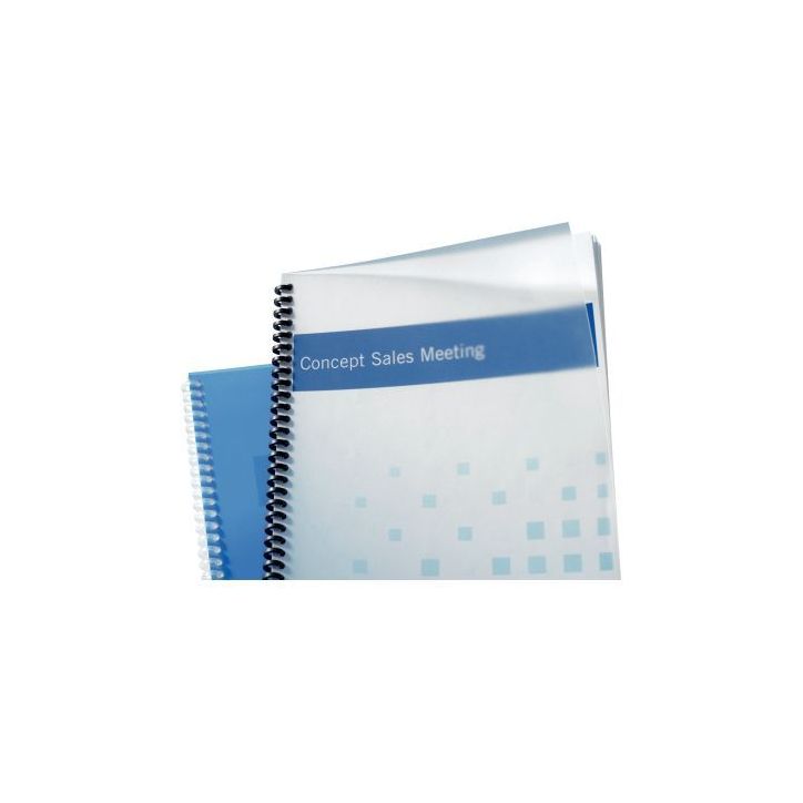 Paquet de 100 couvertures GBC PolyClearView givré IB386848 GBC ACCO