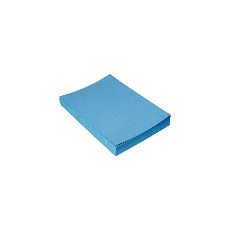 Achetez Boîte de 100 plats de couverture grain cuir A4 250gr Bleu  pas cher sur Ma Rentrée Scolair..