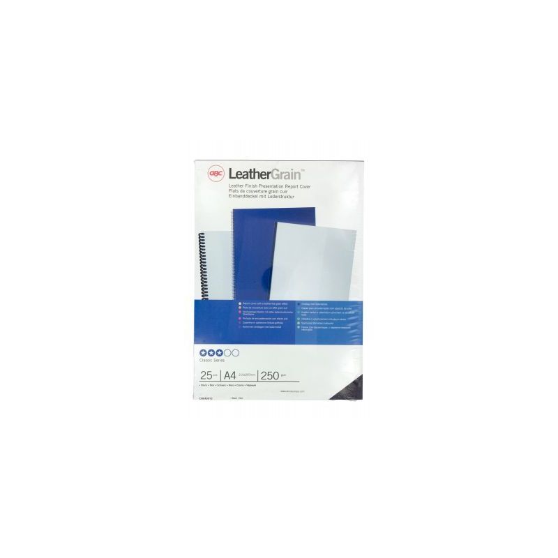 Achetez Paquet de 25 couvertures grain cuir 250 gr/m² format A4 noir CN040010 GBC ACCO pas cher sur.. Achetez Paquet de 25 couvertures grain cuir 250 gr/m² format A4 noir CN040010 GBC ACCO pas cher sur..