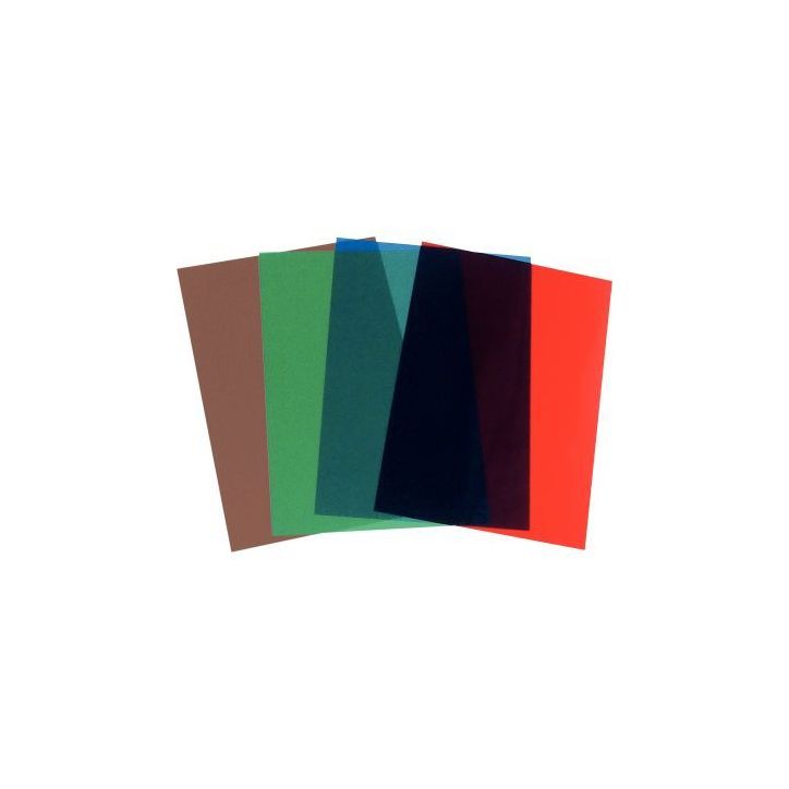 Paquet de 100 couvertures PVC 20/100 A4 assorties 8039845