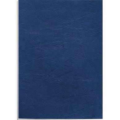 Achetez Paquet de 100 couvertures grain cuir Delta 250g A4 bleu 5371305 FELLOWES pas cher sur Ma Ren..
