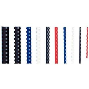 Boîte de 100 peignes anneaux plastiques 20mm Noir