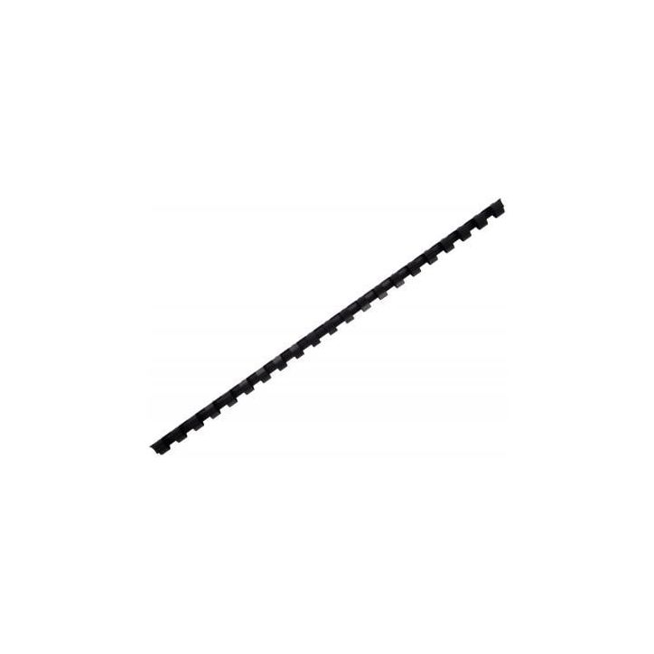 Boîte de 100 peignes anneaux plastiques 10mm Noir