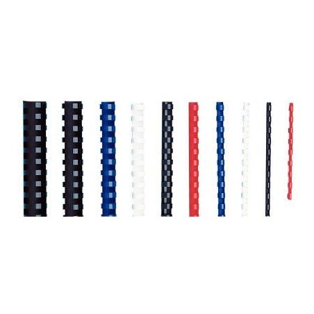 Achetez Boîte de 100 peignes anneaux plastiques 8mm Blanc  pas cher sur Ma Rentrée Scolaire