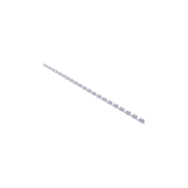 Boîte de 25 reliures plastiques couleur Ø 6mm blanc 76100E EXACOMPTA