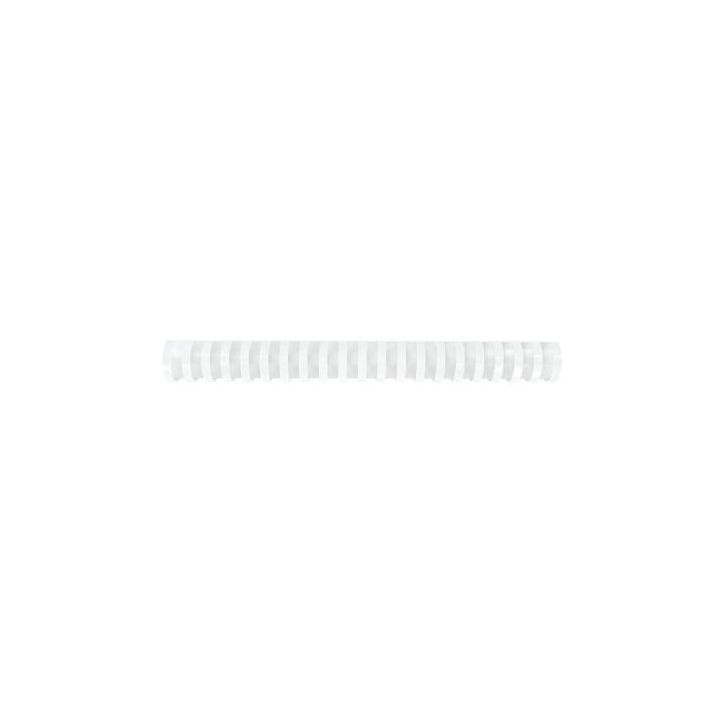 Boîte de 50 peignes anneaux plastiques 28mm Blanc