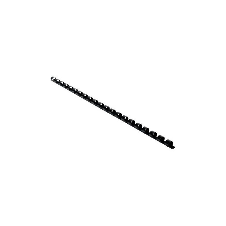 Boîte de 25 reliures plastiques couleur Ø 8mm noir 76201E EXACOMPTA