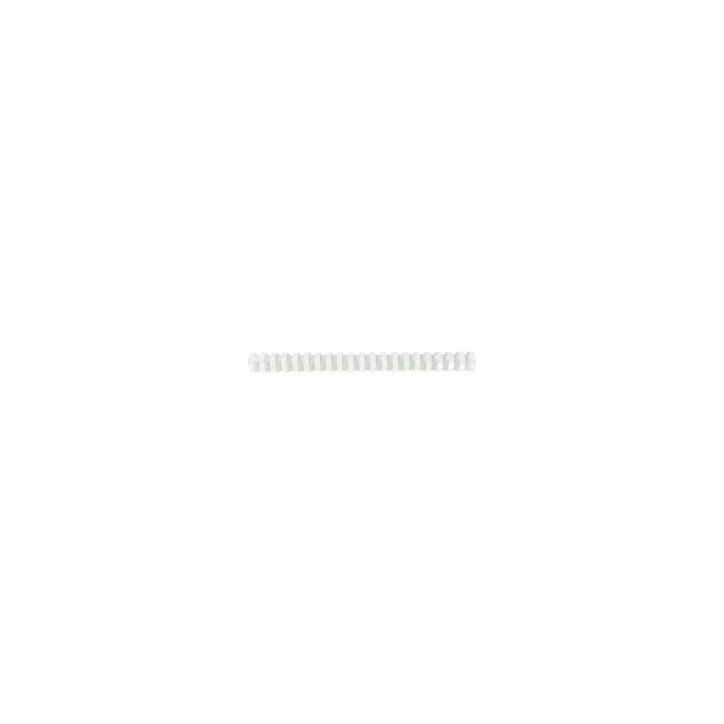 PERGAMY Boîte de 50 peignes anneaux plastiques 25mm Blanc 900088