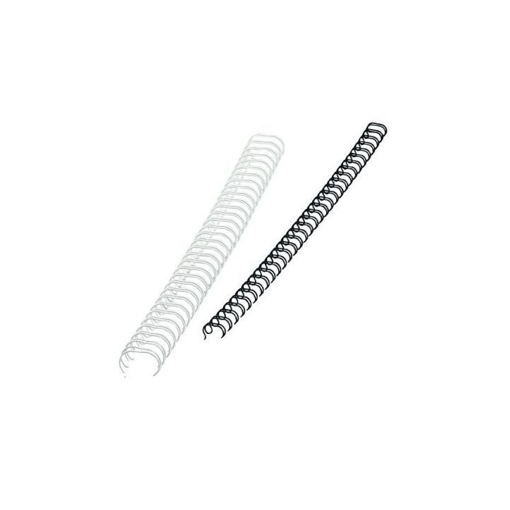 Boîte de 100 anneaux à relier en métal diamètre 6mm noir 53218 FELLOWES