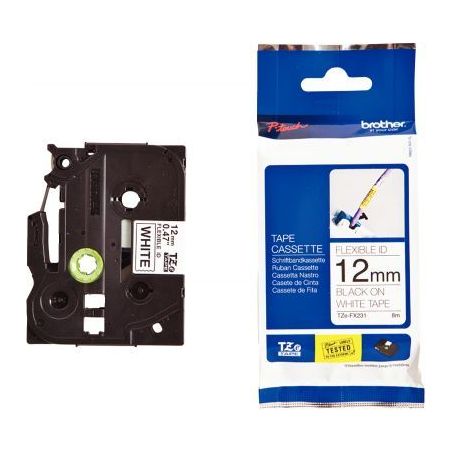 Achetez Recharge Brother TZE noir sur blanc 12 mm BRSPRTZEFX231 BROTHER pas cher sur Ma Rentrée Sco..