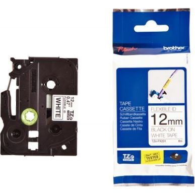 Achetez Recharge Brother TZE noir sur blanc 12 mm BRSPRTZEFX231 BROTHER pas cher sur Ma Rentrée Sco..
