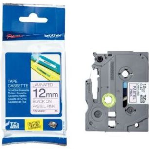 Achetez Recharge Brother TZe noir sur rose pastel 12mm TZEMQE31 BROTHER pas cher sur Ma Rentrée Sco..